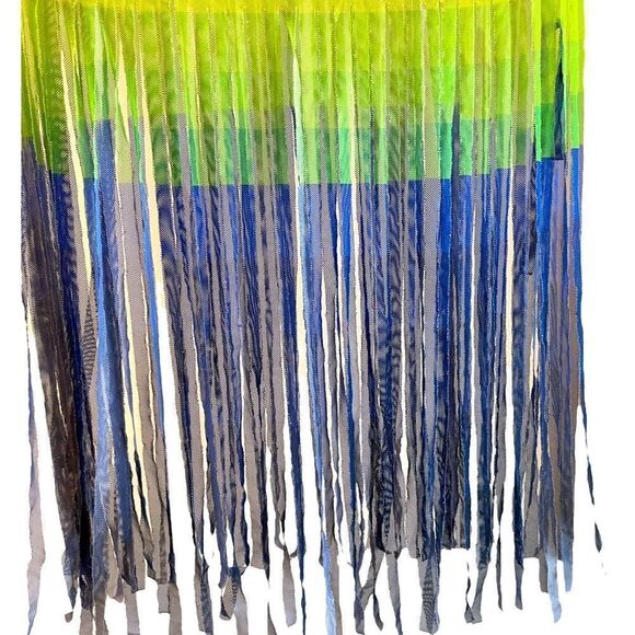 Siren Lily Fringe Multicolored Shear Top Medium - Picture 2 of 3